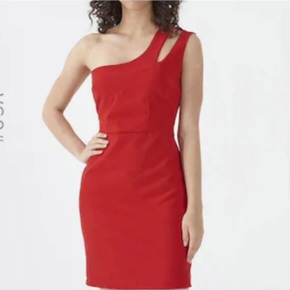 BRAND NEW ALEXA B ONE SHOULDER BODYCON MINI DRESS - Picture 14 of 14